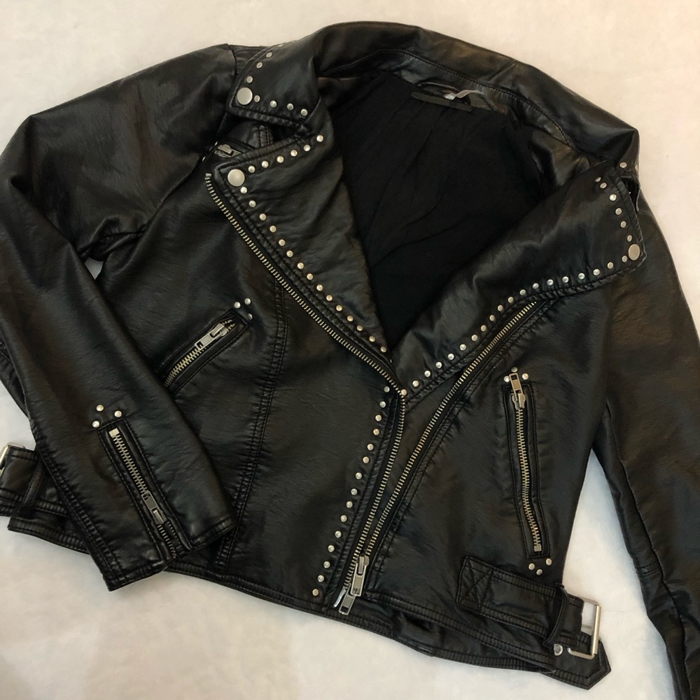Free People Vegan Leather Jacket